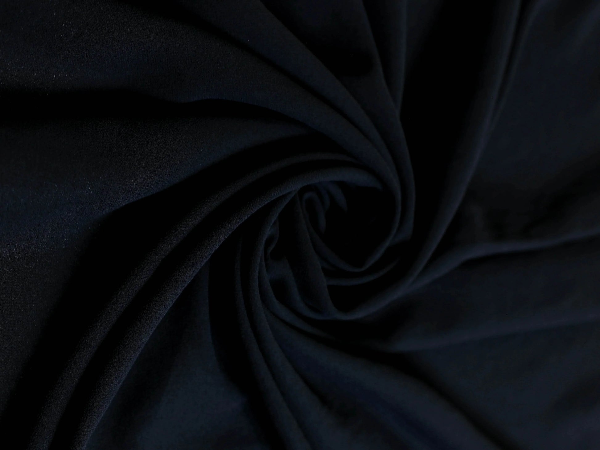 Black georgette hijab draped elegantly