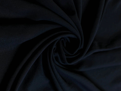 Black georgette hijab draped elegantly